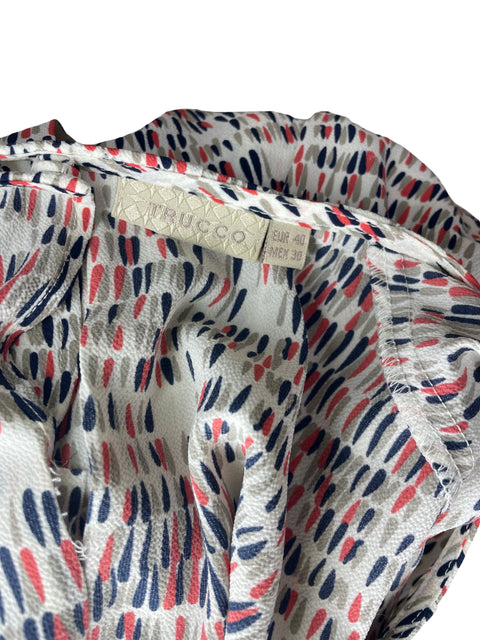 Blusa Trucco Estampado Sin mangas Rojo - Talla 40