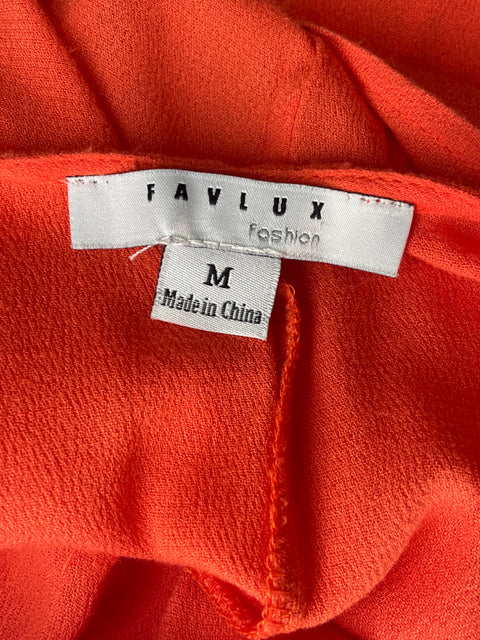 Vestido Faulux Open sleeves Fluido Naranja - Talla M