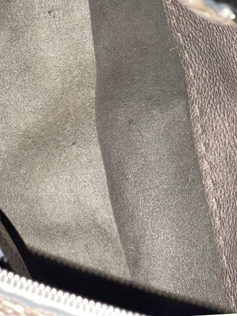 Bolso Fendi Selleria Hobo Metalizado Metalizado Dorado - Talla U