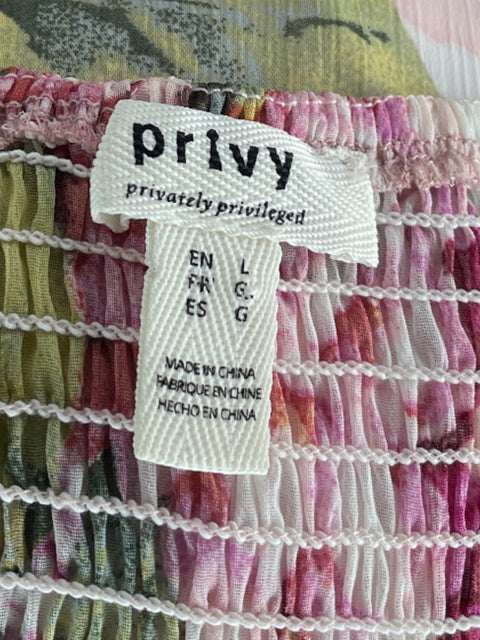 Vestido Privy Mini Floral Rosado - Talla L