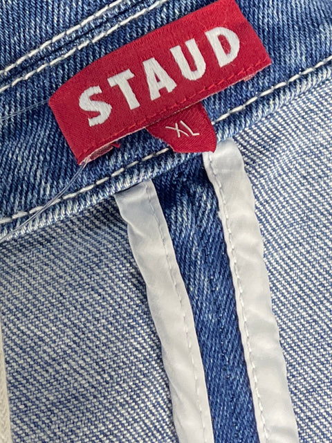 Chaqueta Staud Oversize Denim Azul - Talla XL