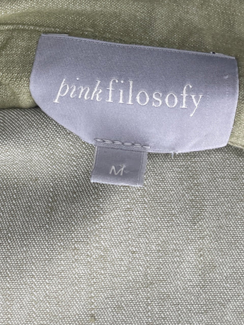 Mono Pink Filosofy Camisero Cinturón Verde - Talla M