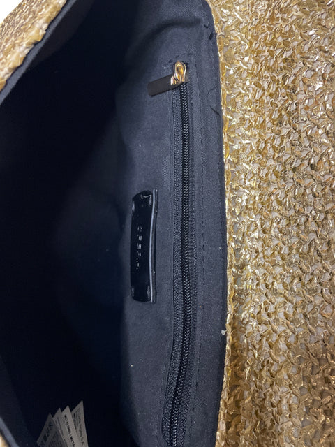 Cartera Sfera Rafia Cadena Beige - Talla U