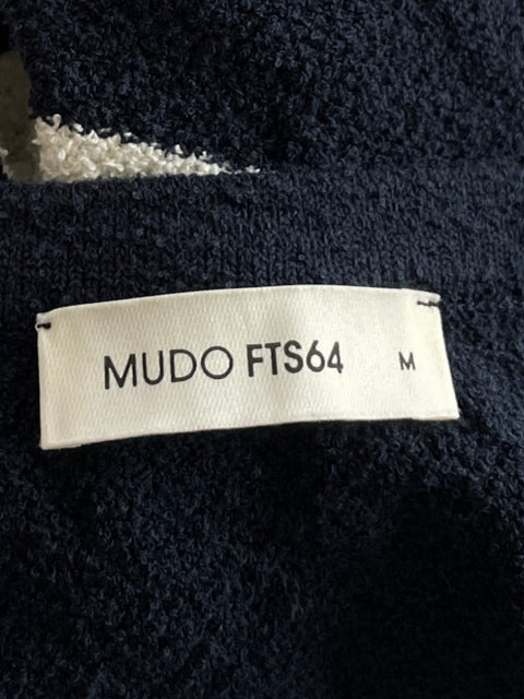Vestido Mudo Fts64 Rayas Texturizado Azul - Talla M