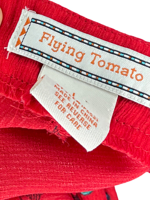 Conjunto Flying Tomato Floral Estampado Rojo - Talla L