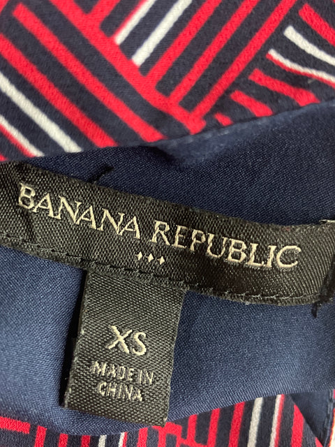 Blusa Banana Republic Cruzado Rayas Rojo - Talla XS