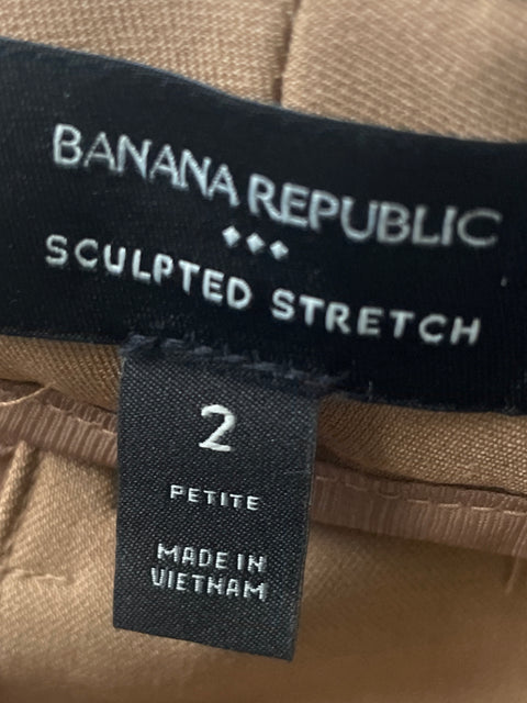 Pantalón Banana Republic Recto Wide-leg Marrón - Talla 2
