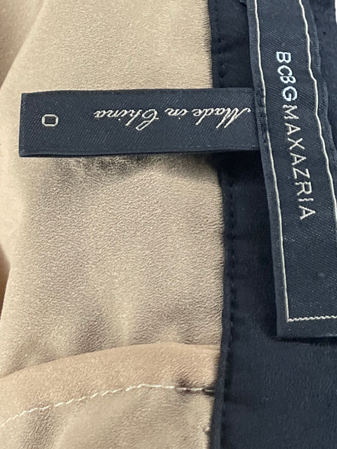 Vestido Bcbg Maxazria Maxi Asimétrico Negro - Talla 0