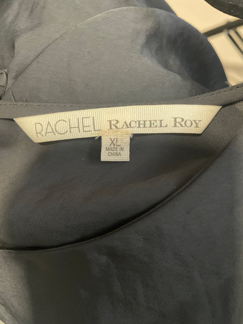 Blusa Rachel Roy Liso Manga corta Negro - Talla XL