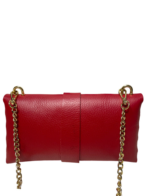 Cartera Tesoro Tps Mini Cadena Rojo - Talla U