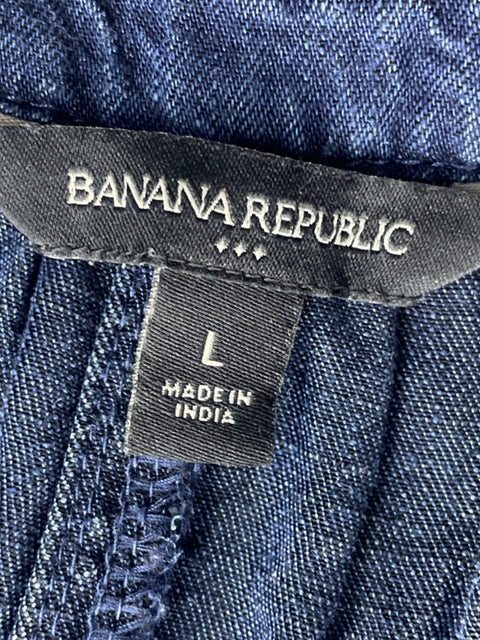 Vestido Banana Republic Midi Fajon Azul - Talla L