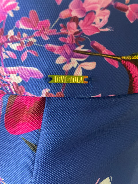 Pantalón Love Lola Wide-leg Estampado Azul - Talla M