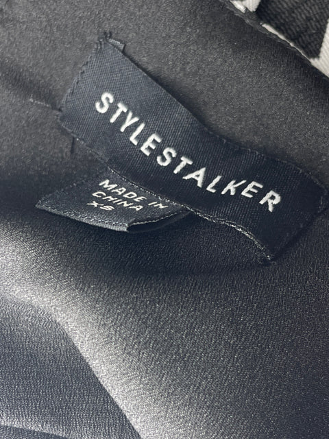 Vestido Stylestalker Mini Rayas Negro - Talla XS