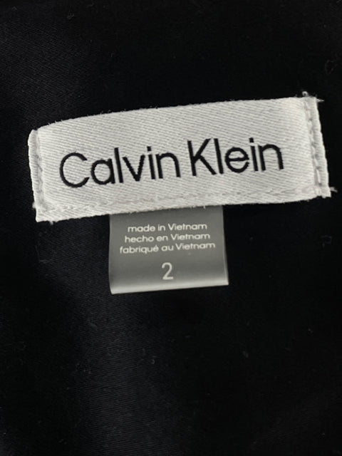 Vestido Calvin Klein Maxi Camisero Negro - Talla 2