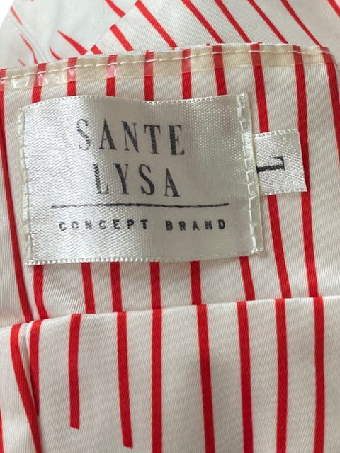 Top Sante Lysa Strapless Rayas Rojo - Talla L