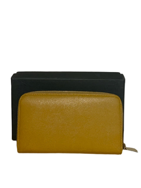 Cartera Furla Wallet Safiano Cuero Amarillo - Talla U