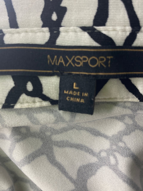 Vestido Maxsport Bolsillo Cuello v Negro - Talla L