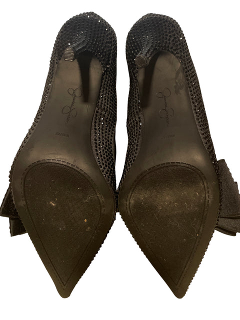 Zapato Jessica Simpson Punta cerrada Lentejuelas Negro - Talla 41