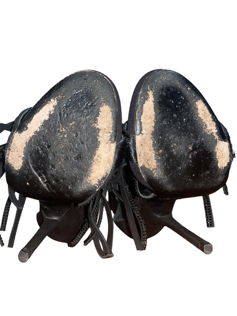 Zapato Giuseppe Zanotti Flecos Piel Tacón alto Negro - Talla 7.5
