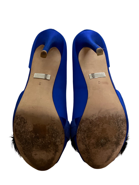 Tacón Bally Switzerland Tacón alto Satinado Azul - Talla 8