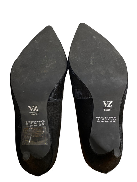 Tacón Vélez Punta Fina Tacón bajo Negro - Talla 7