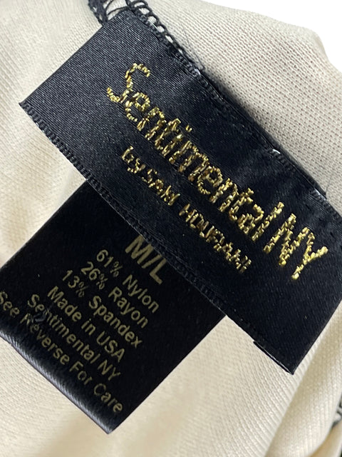 Vestido Sentimental Ny Encaje Negro - Talla M
