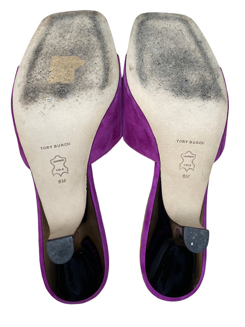 Zapato Tory Burch Eleanor Pave Morado - Talla 8