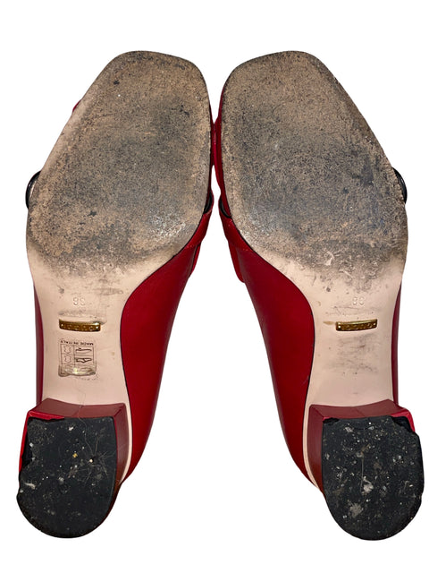 Zapato Gucci Marmot Loafer Tacón bajo Rojo - Talla 38