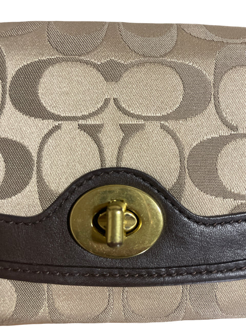 Cartera Coach Legacy Signature Marrón - Talla U