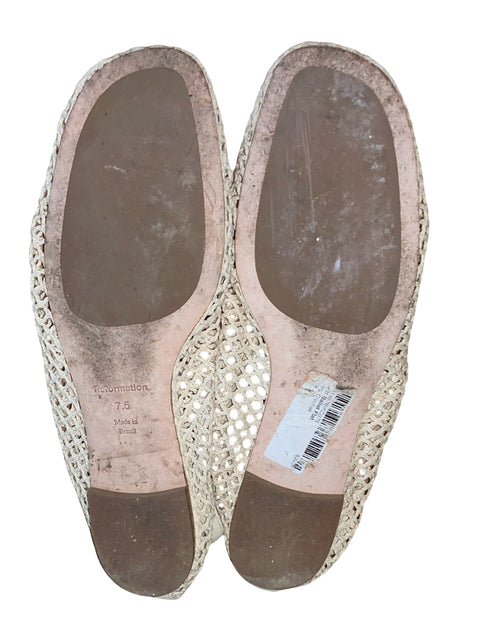 Calzado Reformation Bailarina Beige - Talla 7.5