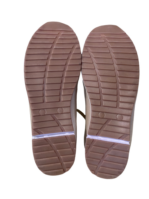 Zapato Mussi Plataforma Cordones Dorado - Talla 38