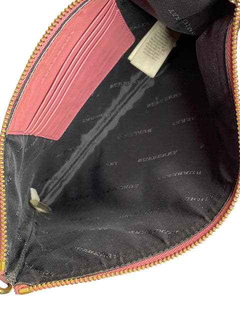 Cartera Burberry House Check Derby Peyton Crossbody Estampado Rosado - Talla U