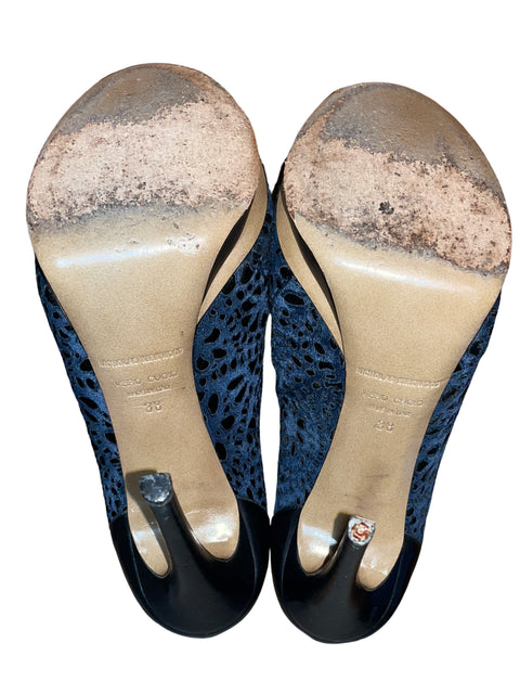 Zapato Nicholas Kirkwood Gamuzado Punta redonda Azul - Talla 38