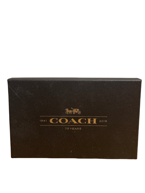 Cartera Coach Sobre Star Glitter Metalizado Negro - Talla U