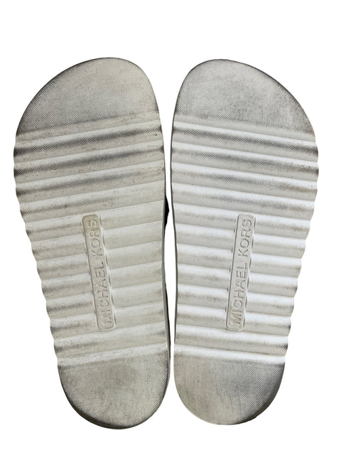 Sandalia Michael Kors Brillo Plateado - Talla 7