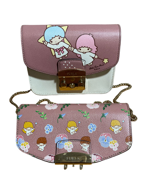 Cartera Furla Samrio Little Twins Stars Estampado Rosado - Talla U