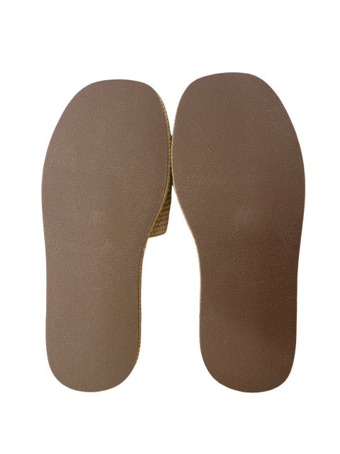 Zapato Steve Madden Plataforma Punta abierta Liso Beige - Talla 5.5
