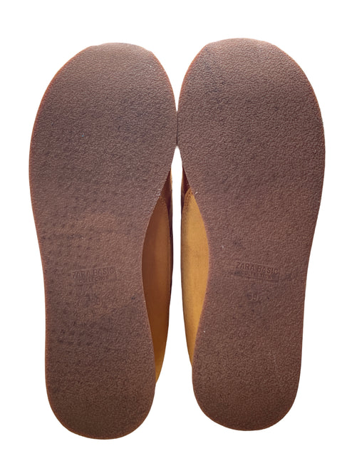 Zapato Zara Metalizado Naranja - Talla 39