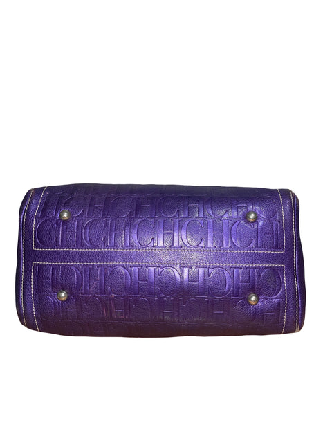 Cartera Carolina Herrera Andy 10 Metalizado Morado - Talla U