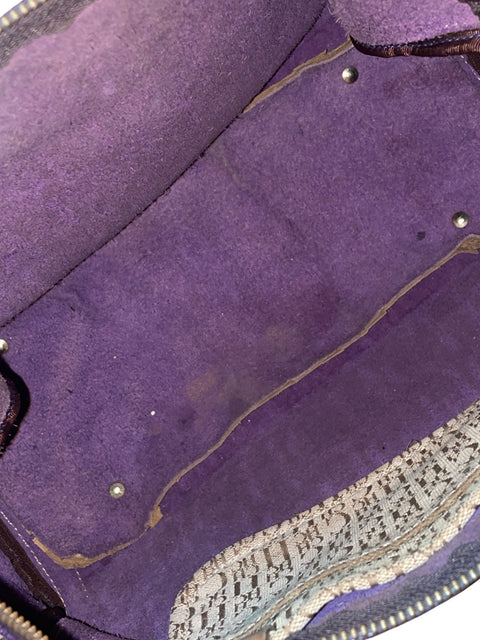 Cartera Carolina Herrera Andy 10 Metalizado Morado - Talla U