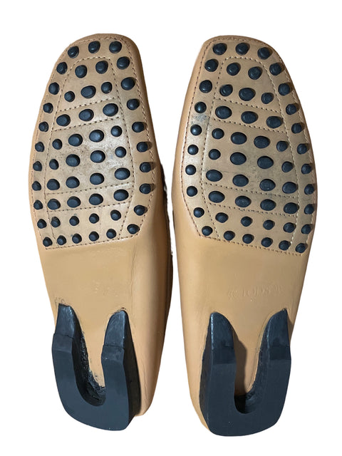 Calzado Tod's Gommino Bubble Hebilla Beige - Talla 6.5