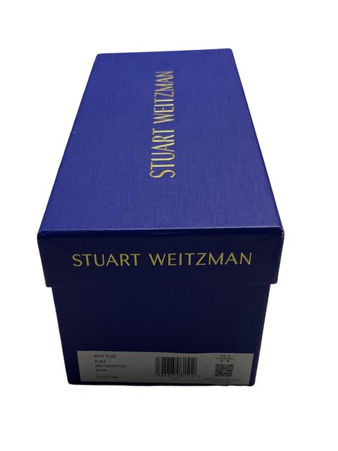 Sandalia Stuart Weitzman Maxy Slide Tacón bajo Negro - Talla 6