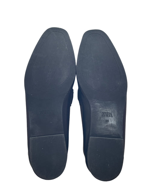 Mocasín Zara Cuero Negro - Talla 38