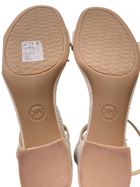 Tacón Michael Kors Brillo Dorado - Talla 9.5