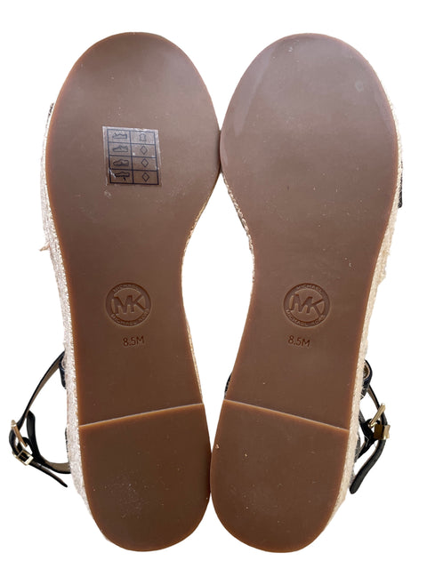 Sandalia Michael Kors Plataforma Negro - Talla 8.5