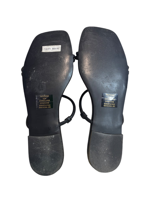 Sandalia Steve Madden Tiras Bajas Negro - Talla 8.5