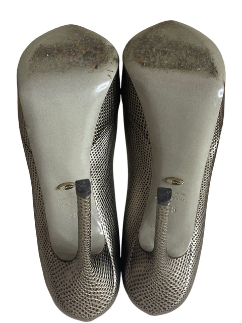 Zapato Sergio Rossi Tacón alto Punta cerrada Dorado - Talla 38