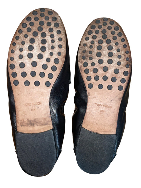 Zapato Tory Burch Mocasín Ballet Negro - Talla 8