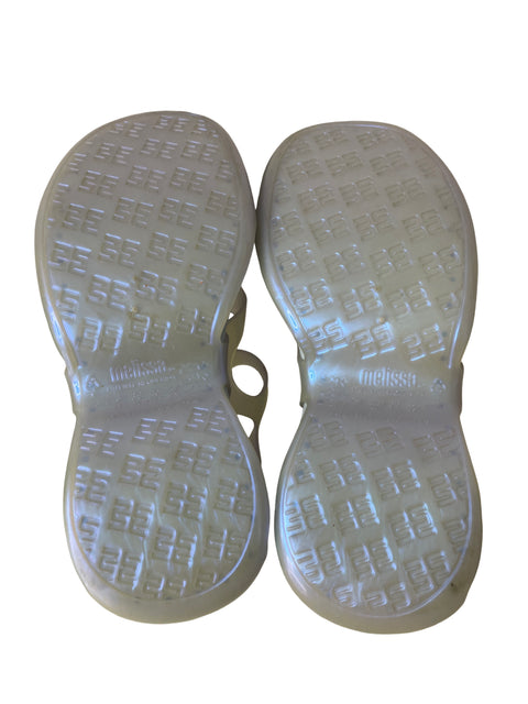 Sandalia Melissa Transparente Tiras Morado - Talla 38