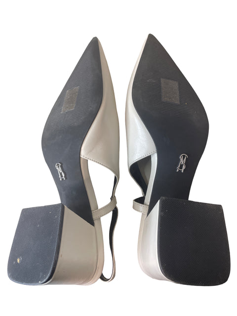 Zapato Steve Madden Punta cerrada Destalonado Blanco - Talla 8.5